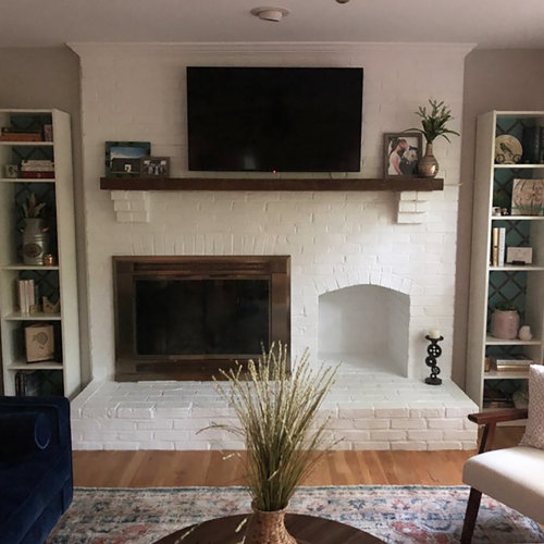 Millwood Pines Juna Floating Fireplace Shelf Mantel & Reviews Wayfair